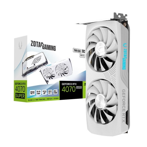 [ZOTAC] GAMING 지포스 RTX 4070 SUPER TWIN Edge OC D6X 12GB White