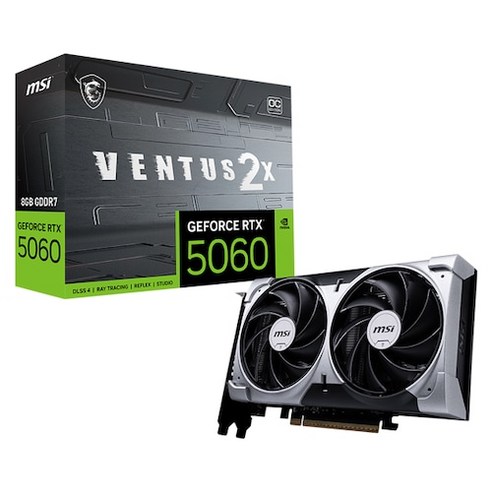 배그 그래픽카드 추천-MSI 지포스 RTX 5060 벤투스 2X OC D7 8GB